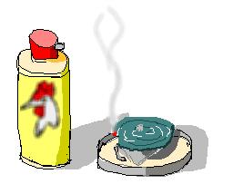 殺虫剤のイメージイラスト