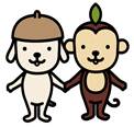 モットちゃんとキットちゃんのイラスト