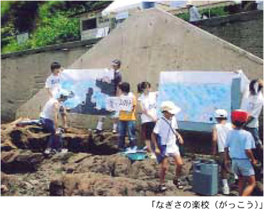 「なぎさの楽校（がっこう）」の様子