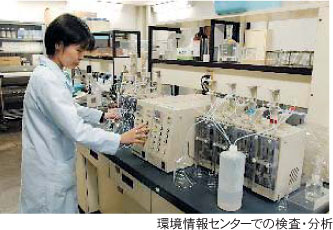 環境情報センターでの検査・分析の様子