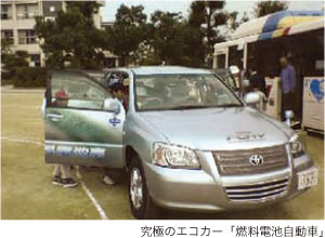 究極のエコカー「燃料電池自動車」の写真