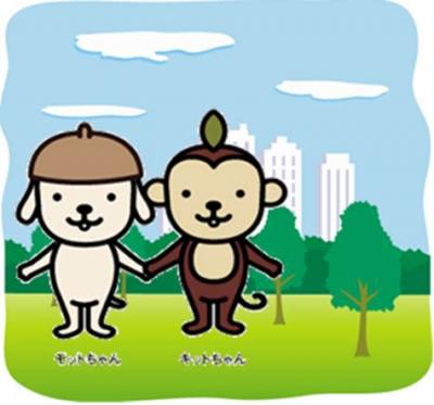 モットちゃんとキットちゃんのイラスト