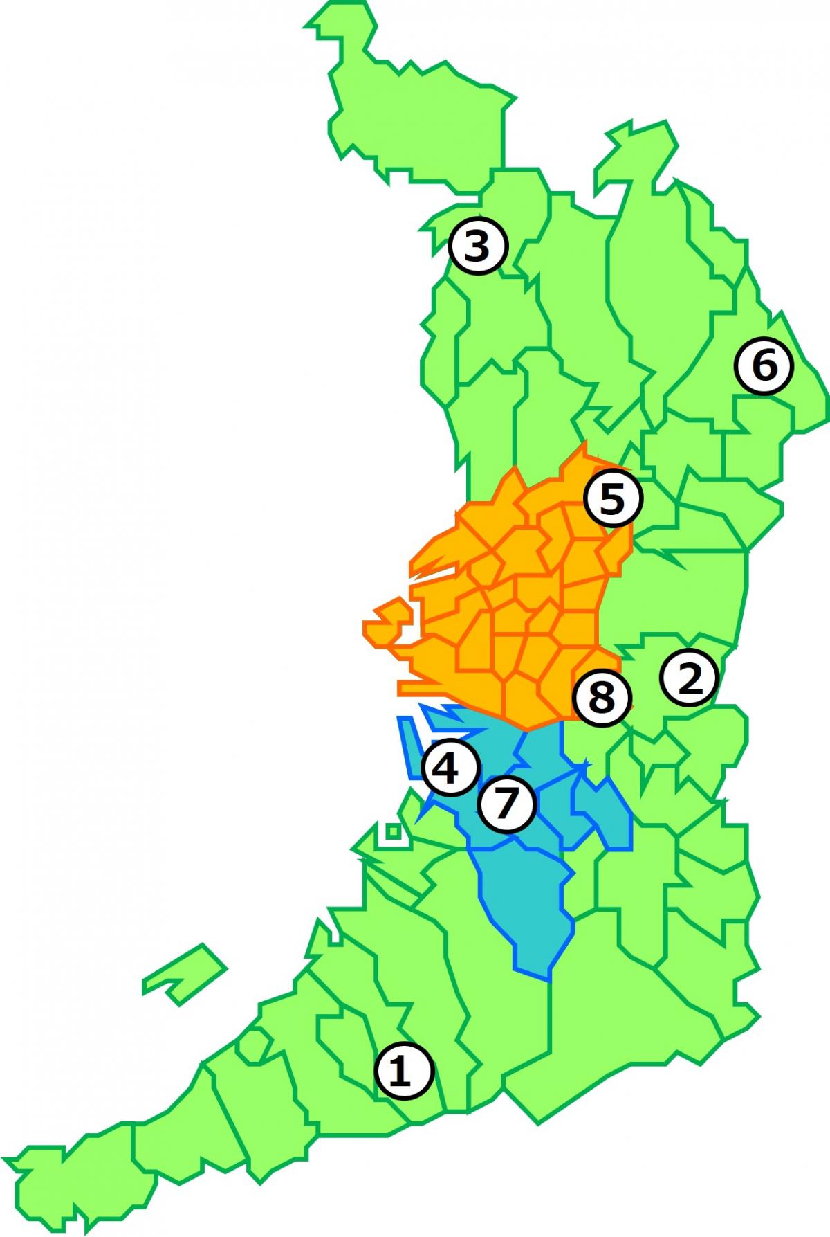 宿泊施設の位置図