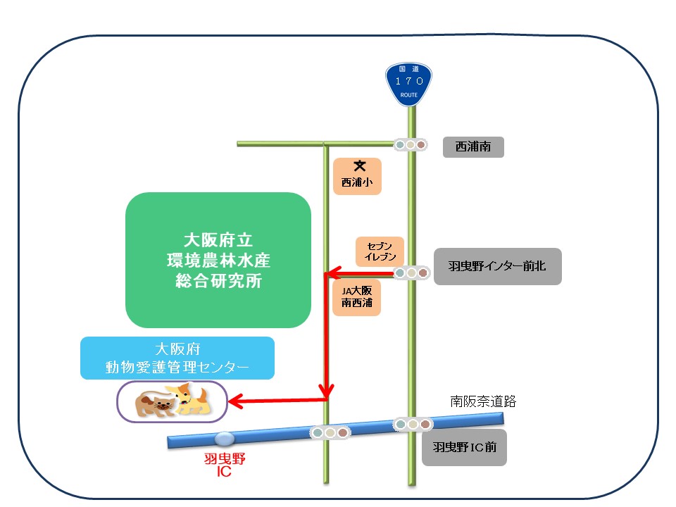 車でのアクセス図