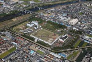 大井水みらいセンターの航空写真
