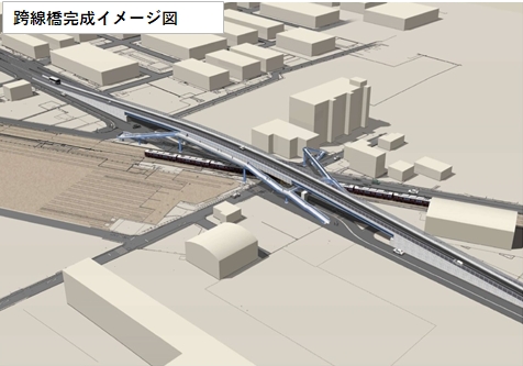 跨線橋完成イメージ図