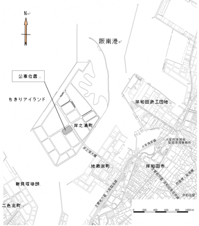 ちきりアイランド公募位置図