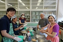 調理施設でのワークショップの様子