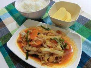 ダッカルビ風野菜炒め＋だし巻きV.O.S.ランチの画像