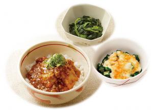V.O.S.唐揚げ麻婆丼セットの画像