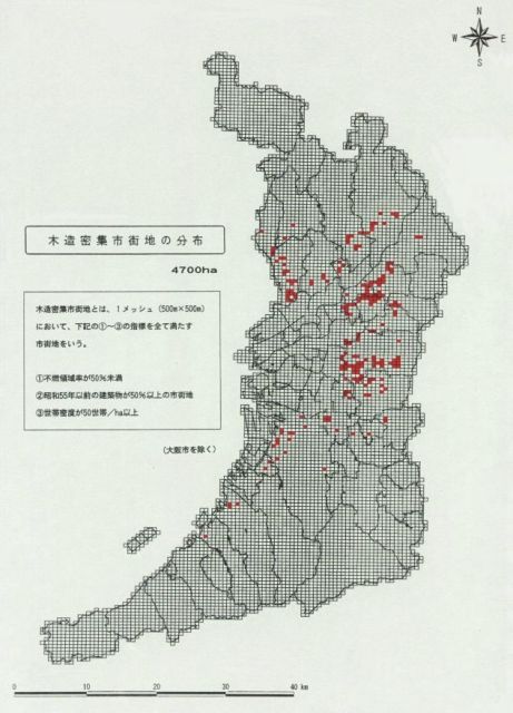図-1木造密集市街地の分布状況