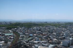 世界遺産やハルカスを眺める堺市役所展望ロビー