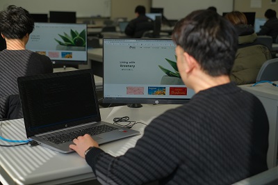 訓練を受けている様子