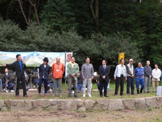 四條畷市花屏風5か年計画植樹式典