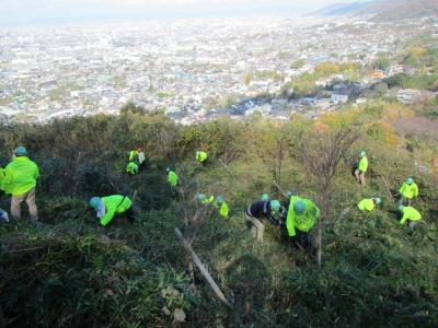熱心に取り組んでいる作業の様子