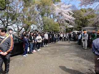 活動前のミーティング
