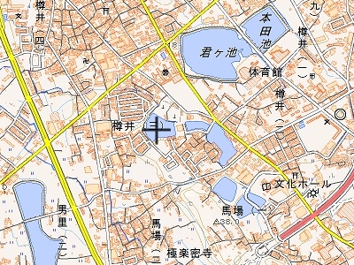 谷口池位置図