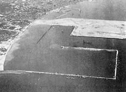 昭和38年の佐野漁港食品コンビナート地区の航空写真