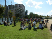 福祉体験学習を通した世代間交流のようす