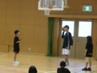 バスケットボール教室の様子