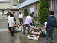花のある学校づくりのようす