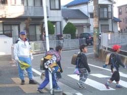 子ども見守り隊の様子
