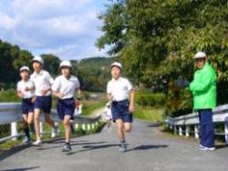 全校マラソン大会の様子