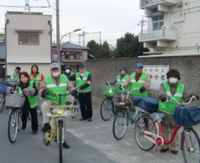 自転車班出発