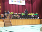 三中吹奏楽部の演奏のようす