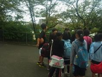小中クラブ交流に集まった小学生