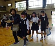 アイマスク体験