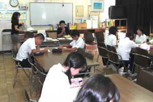 英検学習会の様子