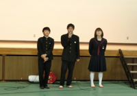 司会を務めた生徒会役員