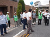 子ども見守り活動のようす