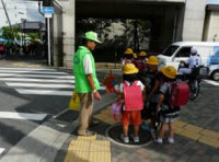 子ども見守り活動のようす
