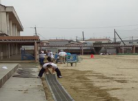 校内美化活動のようす