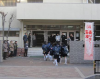 あいさつ運動のようす