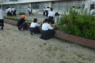 花壇整備1