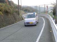 青色防犯パトロールのようす