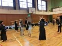小中クラブ交流会　剣道クラブのようす