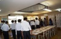 文化祭展示室の管理の様子