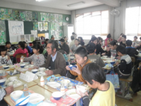 ふれあい給食のようす