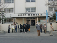 あいさつ運動のようす