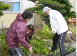 花ボランティアの活動の様子