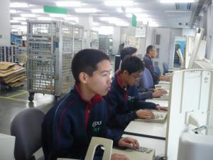 パソコンを使って職場体験