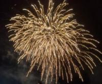 夜空に打ち上げられた花火
