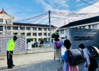 朝の見守り活動の様子