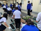 久米田中学校（令和3年度）花いっぱい運動2
