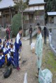 山滝中学校（平成29年度）学校林実習1