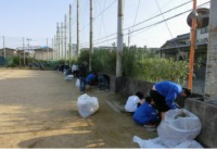 北中学校（平成30年度）地域清掃1